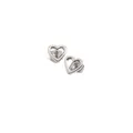 Boccia Paar Ohrringe Herz Ohrstecker Titan poliert ca. 8 x 8,5 mm 05029-01