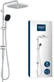 GROHE Vitalio Comfort 250 Flex Duschsystem, Quickfix, mit Umstellung, Wandmontage, chrom (26698001)