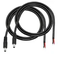 GleichstromPigtailsKabel, 3FT DC 5.5MM x 2.1MM Stecker zum Bare Wire Open End...