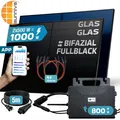 SUNNIVA® Balkonkraftwerk 1000W/800W Solaranlage Astro Energy BIFAZIAL FULLBLACK