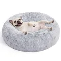 Hundebett flauschig, Katzenbett, Donut Kissen, waschbar, Polsterung in der Mi...