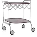 Kartell Gastone Servierwagen mit Rollen 68x62x70 cm - Silber