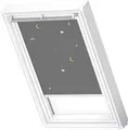 Verdunklungsrollo DKL 4665SWL, Motiv: Kids Mobile, VELUX, verdunkelnd, ohne Bohren, in Führungsschienen, VELUX »Pick & Click!«, weiße Führungsschienen & Griffleiste