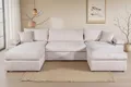 Wohnlandschaft OTTO HOME "Cosy U-Form, B: 309 cm, Sitzaufbau im Sandwich-Federkern", beige, B:309cm H:46cm T:162cm