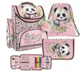 Schulset für Mädchen, 3-teilig, Panda 10 Derform