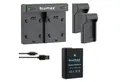 Blumax Set mit Lader für Nikon EN-EL14 D3300 1050 mAh Kamera-Ladegerät