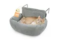 SCHLITZOHR Katzen-Hängematte Murphy, Mikrofaser, Heizungsliege, passt an ALLE Heizungen, stabil, waschbar, extra Kissen