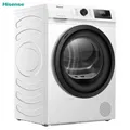 Hisense Wärmepumpentrockner 8 kg Knitterschutz leise 64 freistehend Weiß NEU