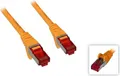 CAT 6 Patchkabel, S/FTP (PiMF), gelb Kupferleiter (CU), halogenfreier Kabelmantel (LSZH)