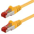 Netzwerkkabel Cat.6 gelb 0,5m S/FTP PiMF 250MHz DSL LAN Patch-Kabel 1:1