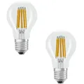 Osram LED Classic A 100, Filament, EEK A, 7,2 W, 1521 lm, E27, warmweiß, klar, 2er Pack