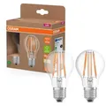 2er Set OSRAM E27 LED Lampe Classic Filament 7,2W wie 100W warmweißes Licht 2700K - Energy efficiency class A