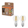 2 x Osram LED Filament Birnen 7,2W=100W E27 klar 1521lm warmweiß 2700K effizient