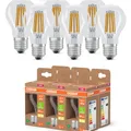 6er OSRAM E27 LED Lampe Classic Filament 7,2W wie 100W warmweißes Licht 2700K