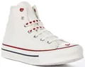 Converse A19062C Schnürschuhe Sneaker Jungen Weiß Rot Junior EU 36-41