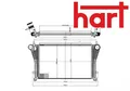 HART 618598 Ladeluftkühler LLK Turbokühler Kühler