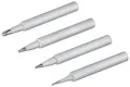 Goobay 51073 Lötspitze Set für Lötstation EP5 & EP6 / Lötkolben Spitzen 4er Set / Ersatz Lötspitzen Soldering Tips zum Löten / Soldering Station Zubehör / 4 Stück