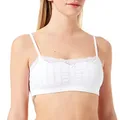 CALIDA Etude Toujours Bustier Damen, aus hochwertiger Supima-Baumwolle, mit feinem Nadelzug Weiss 40-42