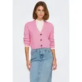 ONLY Strickjacke ONLCarol (1-tlg) Plain/ohne Details rosa XL (42)