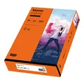 inapa farbiges Druckerpapier, buntes Papier tecno Colors: 80 g/m², A4, 500 Blatt, intensivorange