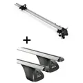 Fahrradträger Bike Pro + Dachträger VDP kompatibel mit für Mitsubishi L200 Double Cab 4 Türer 2006-2015