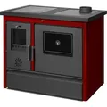 Küchenofen Holzherd Kaminofen Herd Gusseisen 11,91KW BimSchV2 EEK A+ 150mm - Rot