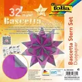 Folia Bascetta Stern Duo-Papier 20 x 20 cm lila/anthrazit