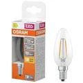 OSRAM klare E14 LED Kerzenlampe Star Classic B 25 Filament 1.8W wie 25W warmweißes Licht