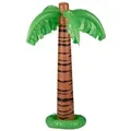 Relaxdays 10 x Aufblasbare Palme XL Braun,Grün,Schwarz