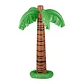 10 x Aufblasbare Palme, Coole Pool Deko, Dekopalme zum Aufblasen, sommerliche Partydeko, Aufblaspalme, 80 cm, grün-braun