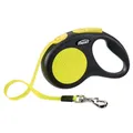 flexi New NEON M Gurt 5 m schwarz für Hunde bis 25 kg