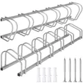 tectake® Fahrradständer Fahrrad, e-Bike, Bike Stand Fahrräder, Fahrrad Ständer, Fahrradhalterung Garage, Fahrradständer Boden oder Wand - für 6X Rad