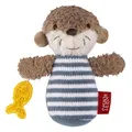 Greifling Mini-Rassel Otter für Babys ab 0 Monaten, weich, Stofftier, Spielzeug
