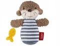 Mini Otter Rassel Spielzeug für Babys 9,5 cm aus Plüsch, ideal für Neugeborene