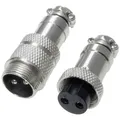 Pollin 453560 Rundsteckverbinder Stecker, Buchse Gesamtpolzahl: 2   1 Set