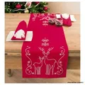 Vervaco Kreativset Vervaco Tischläufer "Rehe & Eiskristalle", (embroidery kit by Marussia)