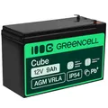 Green Cell AGM 12V 9Ah Akku VRLA Blei-Batterie Bleiakku Ersatzakku Gelakku Akkubatterie Zyklenfest Unbemann UPS, USV, Notstrom, USV-Anlage, UPS -Anlage, Backup-Batterie, Batteriebackup