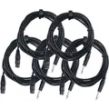 Pronomic Stage XFJ-5 Mikrofonkabel XLR/Klinke 5 m Schwarz 5er Set