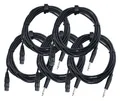5x PRONOMIC XFJ-5 MIKROFON KABEL AUDIO KABEL XLR KABEL KLINKE KABEL 5m
