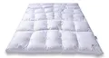 SCHLAFKÖNIG Daunendecke extra warm 135x200 für Winter | Körpergerechte Steppung | Winterbettdecke | Atmungsaktiv | Made in Germany