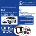 Für KIA Cee'd Sporty Wagon (Kombi) Typ CD 03.2018- AHK abn +13pol sp. E-Satz TOP