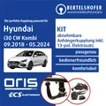 Für HYUNDAI i30 CW Kombi Typ PDE 09.2018-05.2024 AHK abn. +13pol spez E-Satz TOP