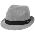 CHILLOUTS Bardolino Sommerhut Herren - Sonnenhut Herren Trilby, Strohhut Herren Leicht Faltbar, Hut Herren Sommer Handgefertigt, Panama Hut Atmungsaktiv, grau, S-M