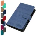 GC German Couture smart Etui Tasche kompatibel mit Iqos VEEV one und Vuse ePod 2 E-Zigarette, Liquid-pods, Caps, Kreditkarte, Ladestick u. leere Pod Zubehör, Jeans Blue