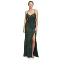 Vera Mont Abendkleid Damen figurbetont grau M (38)