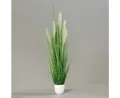 Kunstgras Pampasgras im weißen Dekotopf DP Kunstpflanzen Kunstgras künstliches Gras, Seidenblumen Roß, Höhe 120 cm