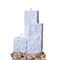 Heissner Gartenbrunnen Neptun LED grau