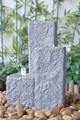 Fountain-Set "Neptun LED",  grey color, 59x43x15/25/40cm (016616-09)
