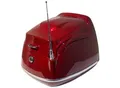 Alpha Motors Topcase Retro Roller-Zubehör weinrot