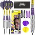 Luke Littler Brass Steel Tip Darts Set – 22G Steel Tip Dart, Das Nuke Player ...